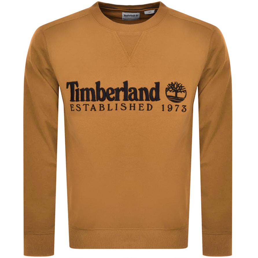 Alternative Image for ProductTimberland Crew Neck Logo Sweatshirt Brown1